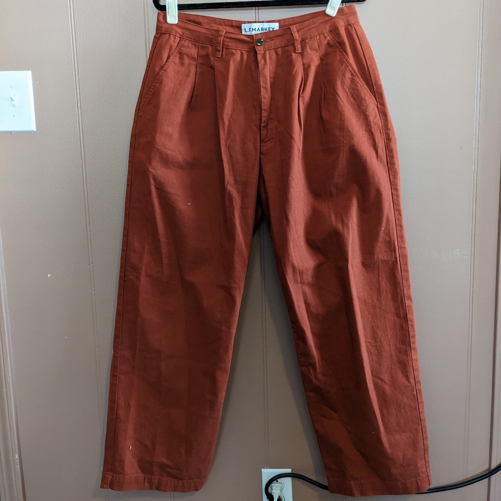 COPY - L. F. Markey rust wide leg high waist trouser pants